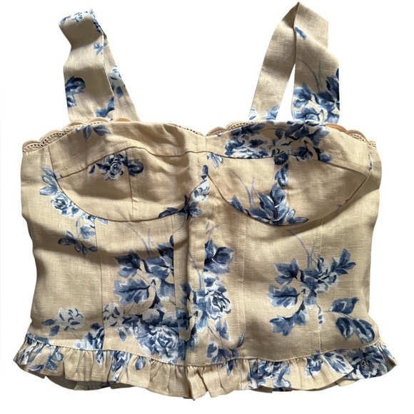 Reformation Anatolia Linen Two Piece Size 2 - Picture 2 of 7